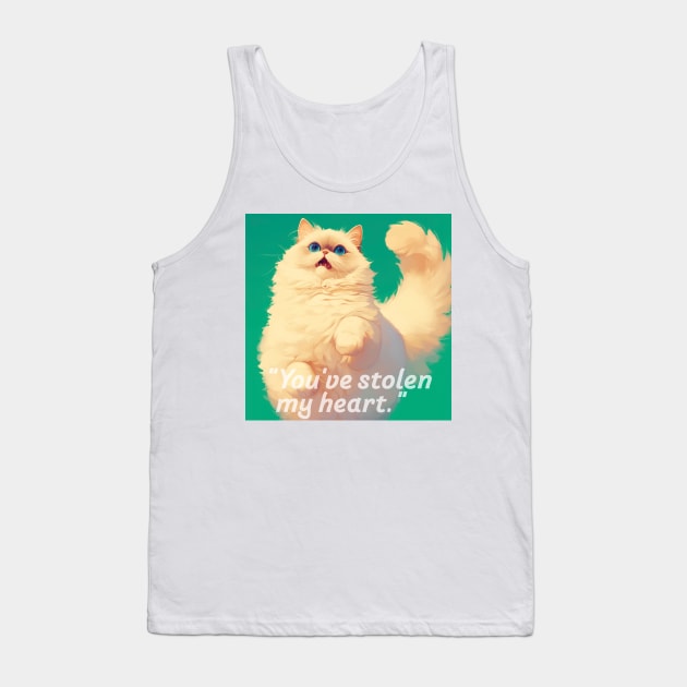 Surprised Whiskers Collection XIII Tank Top by DinoPals